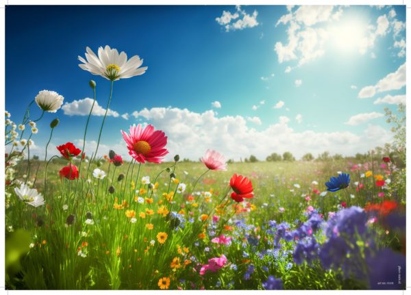 Placemat 'Lente Veldbloemen'