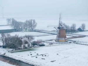 Placemat 'Witte deken over Holland'